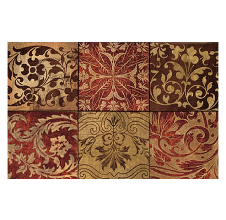 Chef Series Anti-Fatigue Kitchen Mat - Red Mosaic (18"" x 30"")