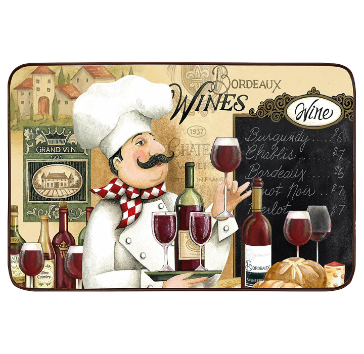 Chef Series Anti-Fatigue Kitchen Mat - Vino Chef (18" x 30")
