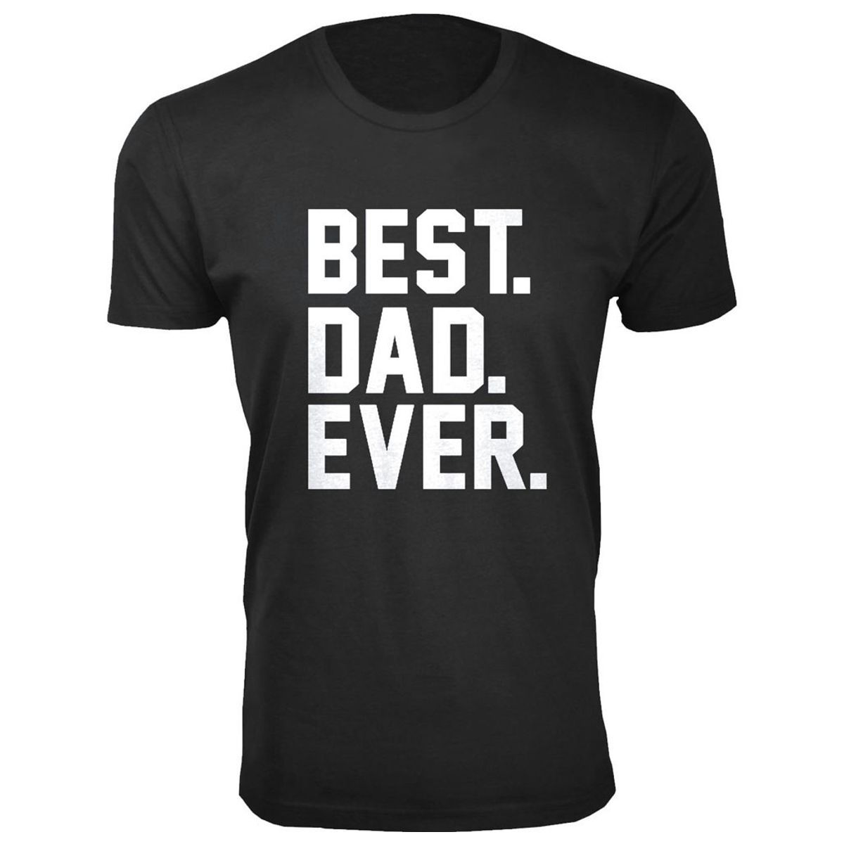 Men's Funny Dad Cotton T-Shirts - Best. Dad. Ever. / Black / 2XL