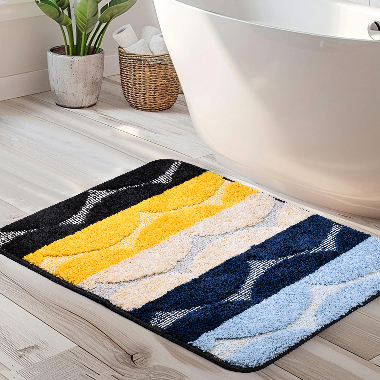 Shaggy Bathroom Rug - MutiColor 1