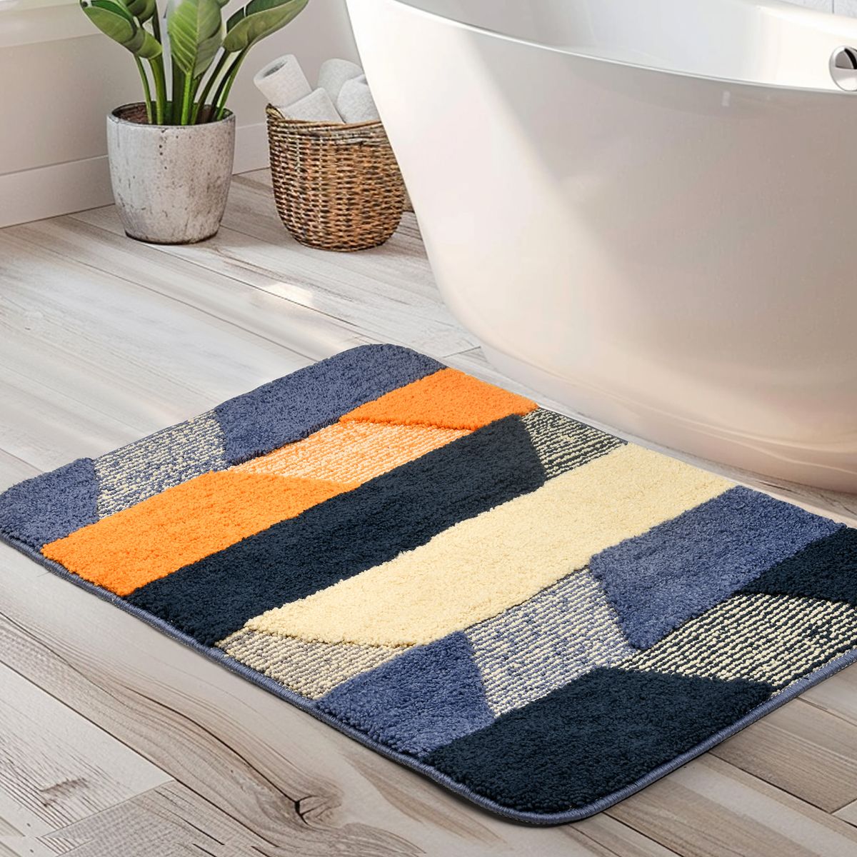 Shaggy Bathroom Rug - MutiColor 2