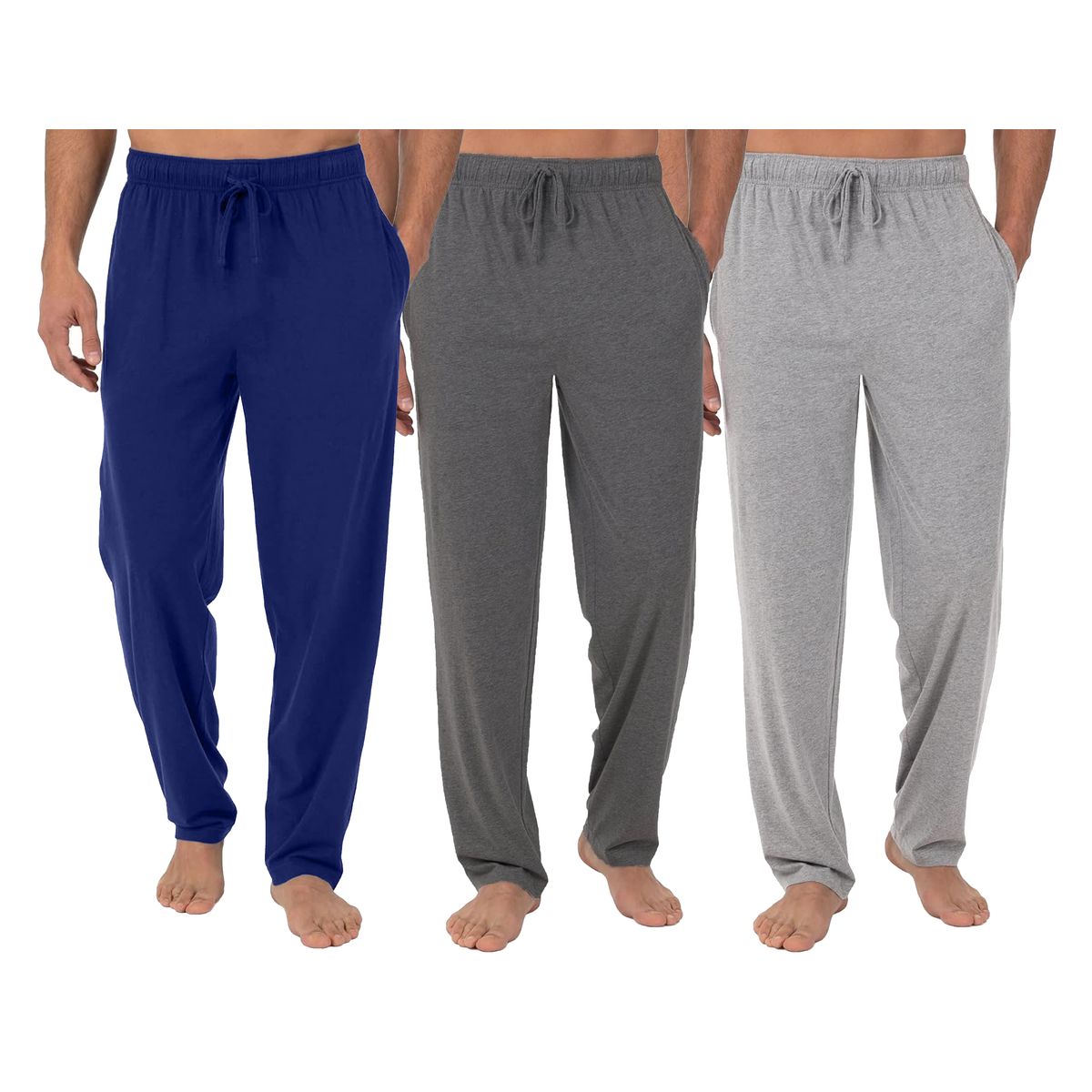 Men's Classic Lounge Pajama Pants (1- or 3-Pack) - MLPJ-700-NV-CH-HG-M