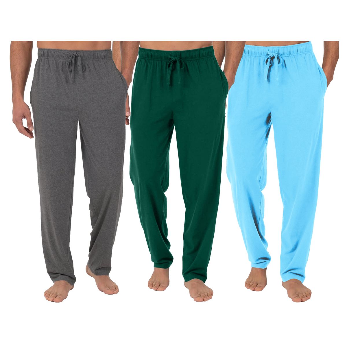 Men's Classic Lounge Pajama Pants (1- or 3-Pack) - MLPJ-700-CH-HT-BL-2XL