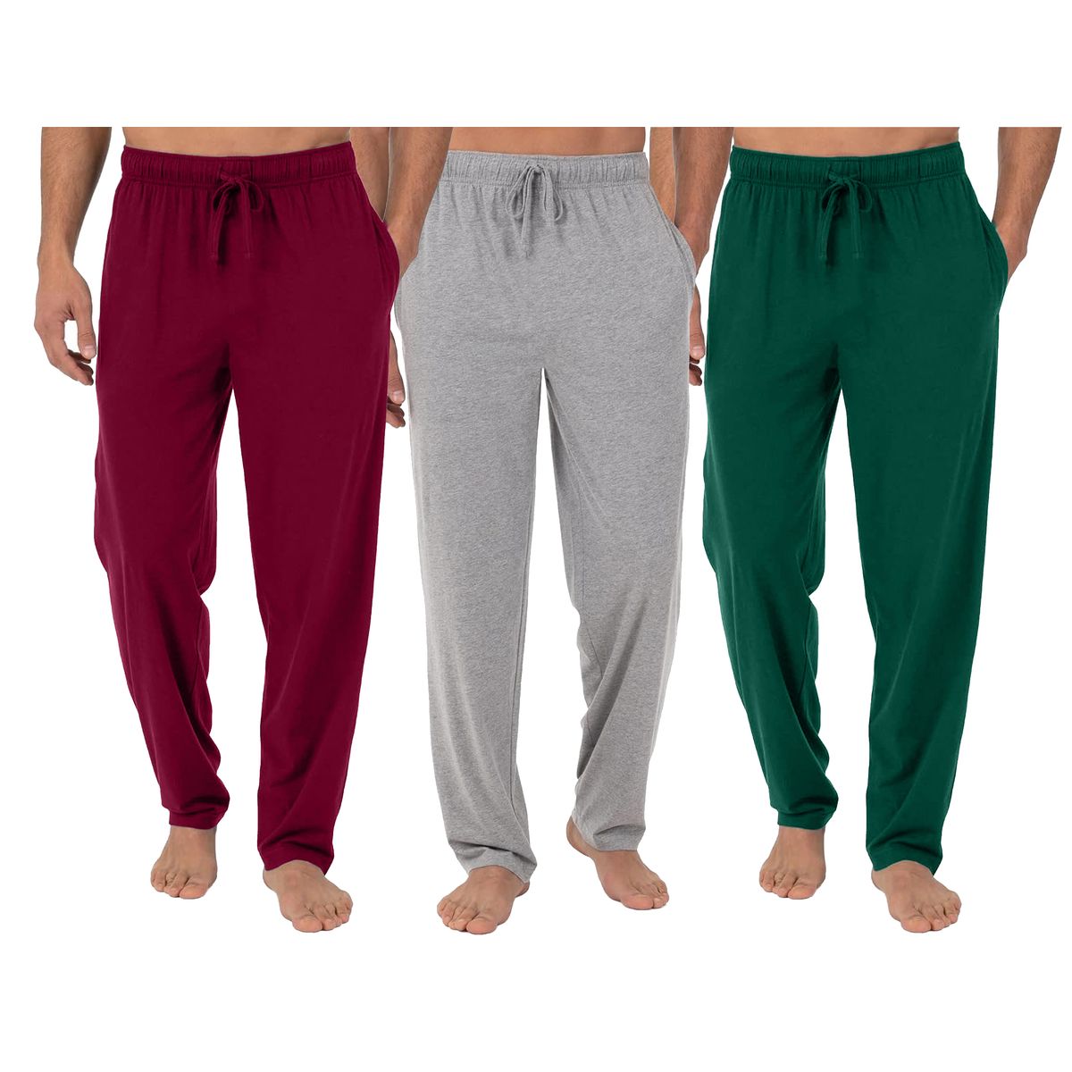 Men's Classic Lounge Pajama Pants (1- or 3-Pack) - MLPJ-700-BG-HG-HT-2XL