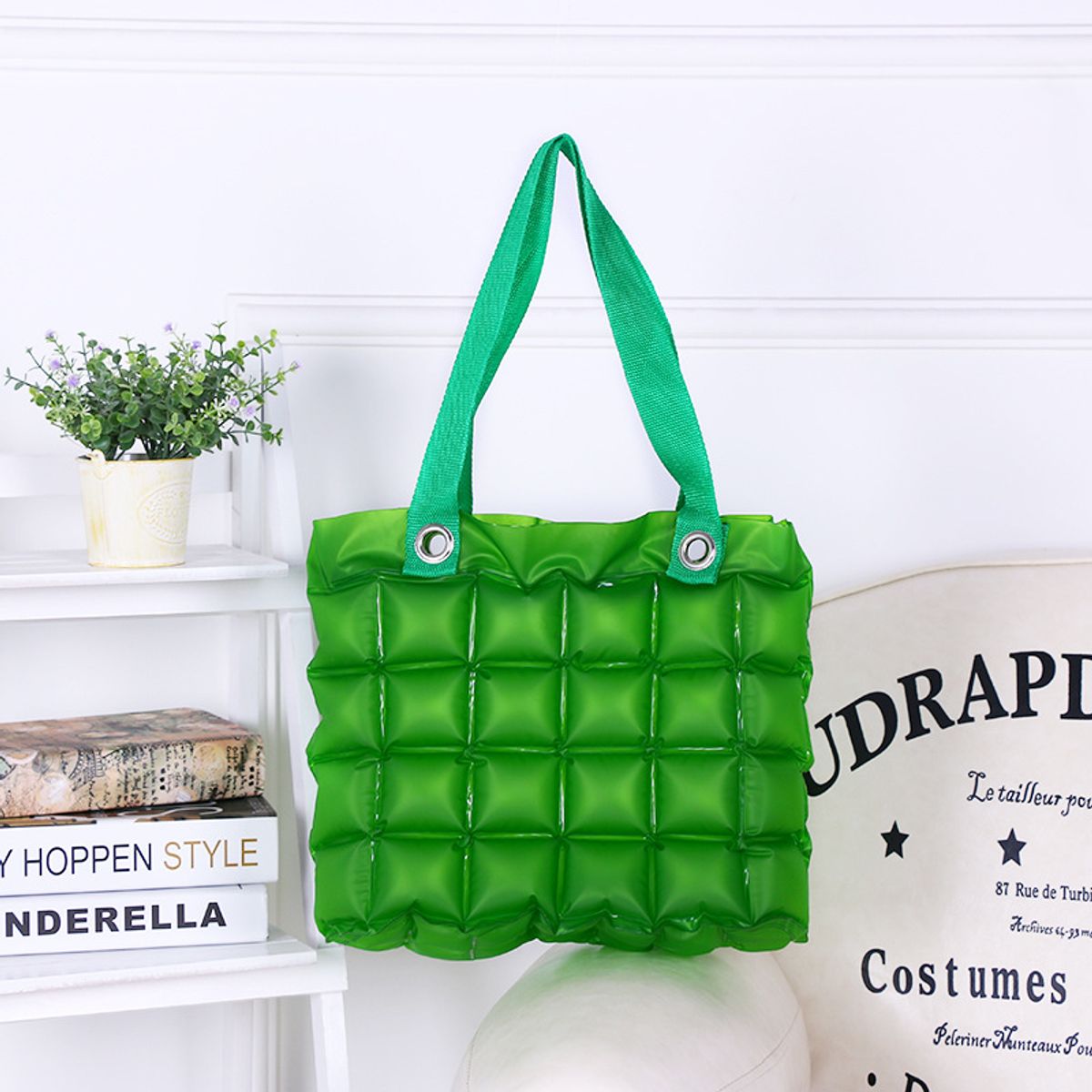 Clarissa Inflatable Tote - Green