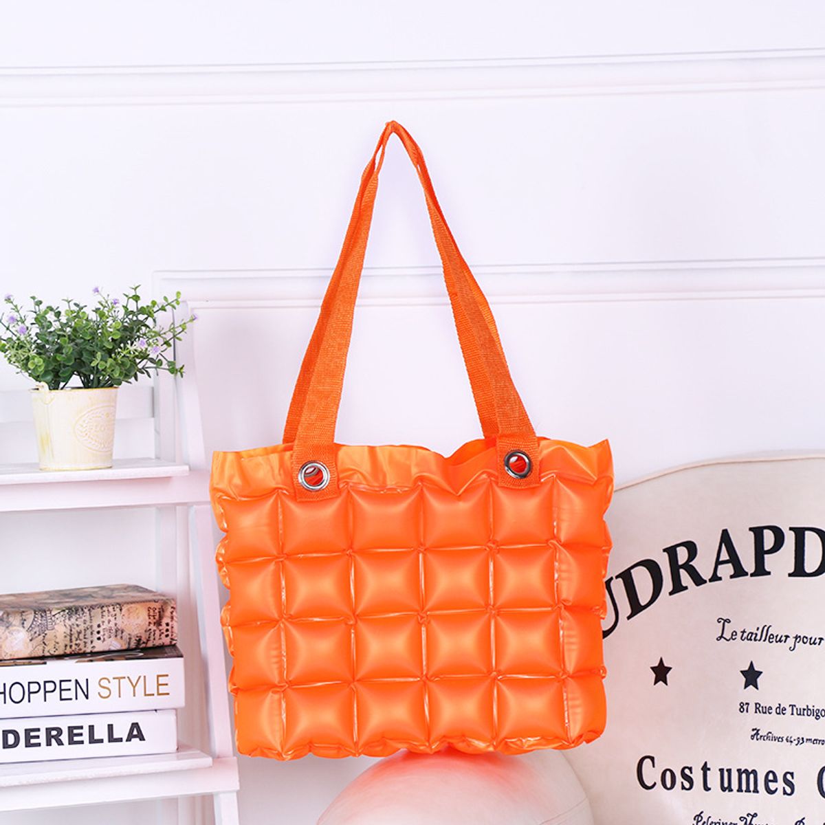 Clarissa Inflatable Tote - Orange