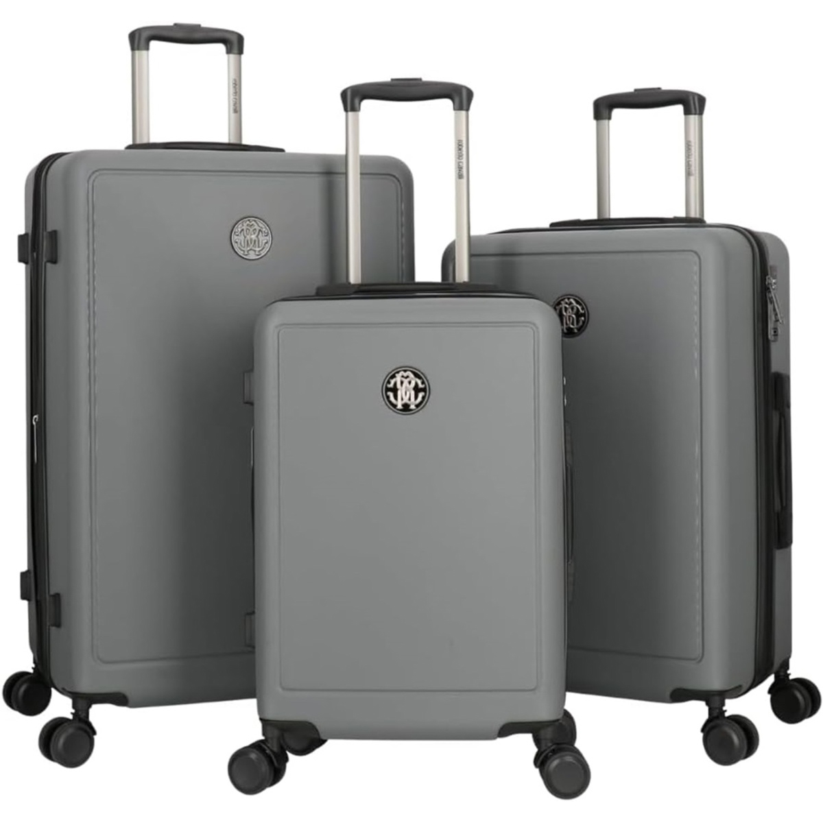 Roberto Cavalli Luxury 3-Piece Luggage Set - Gray