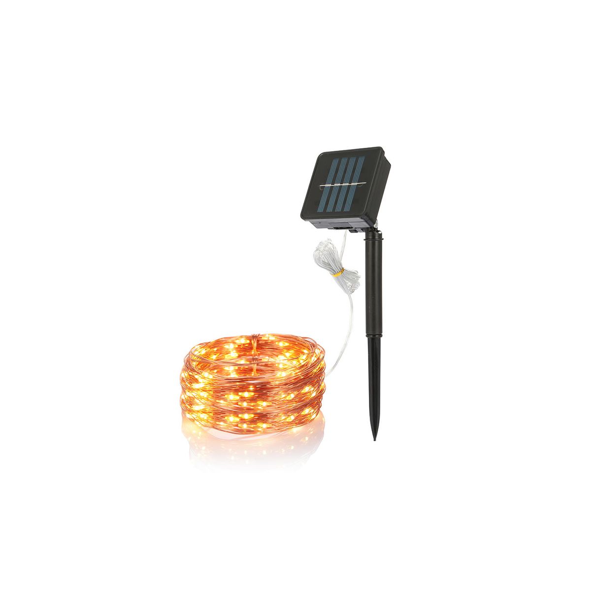 Solarek® Outdoor Copper Wire 100-LED IP65 Waterproof Solar String Lights - Solarek 100 LEDs Solar String Lights W