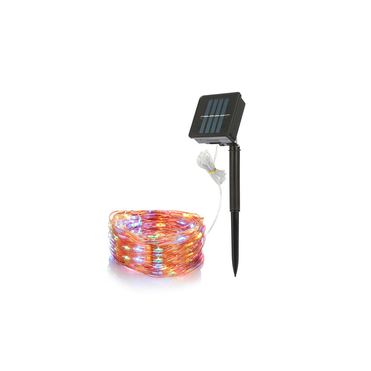 Solarek&reg; Outdoor Copper Wire 100-LED IP65 Waterproof Solar String Lights - Solarek 100 LEDs Solar String Lights C