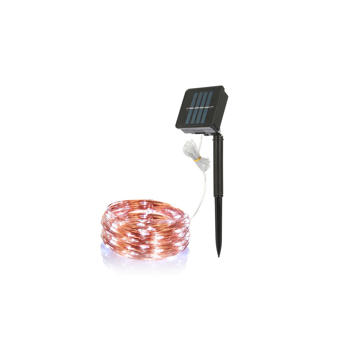 Solarek® Outdoor Copper Wire 100-LED IP65 Waterproof Solar String Lights - Solarek 100 LEDs Solar String Lights CL