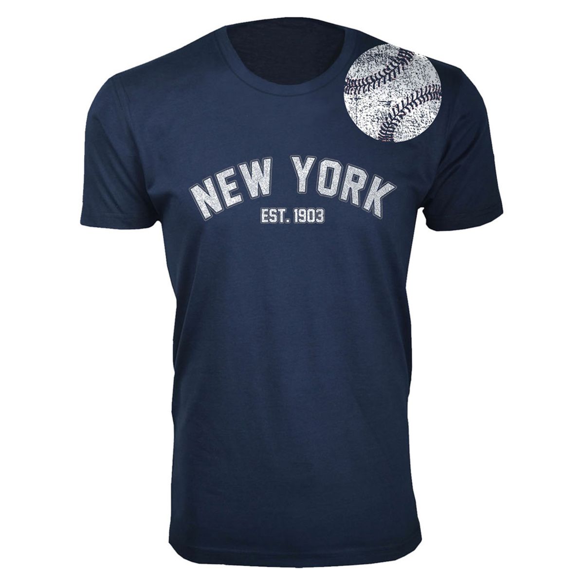 Men's Baseball City T-Shirt - New York - Navy / 3XL
