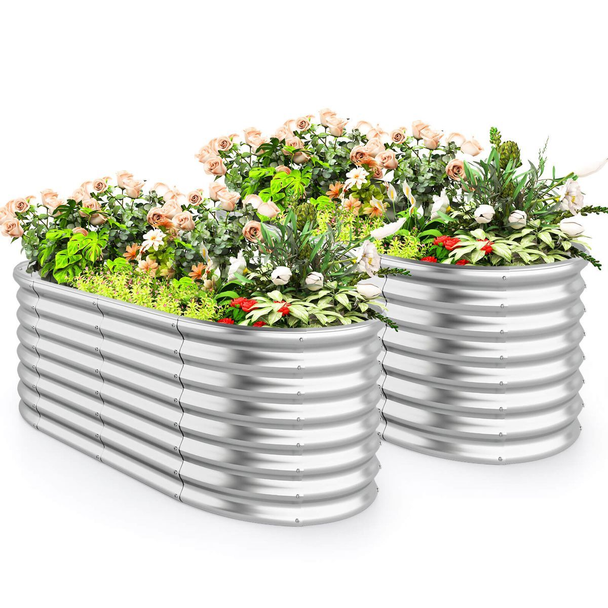 65" x 32" Outdoor Raised Garden Bed Planter (1- or 2-Pack) - Garden Bed SI 2-Pack