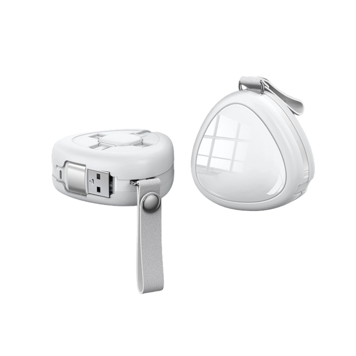 TrioCharge 3-in-1 Retractable Charger - White