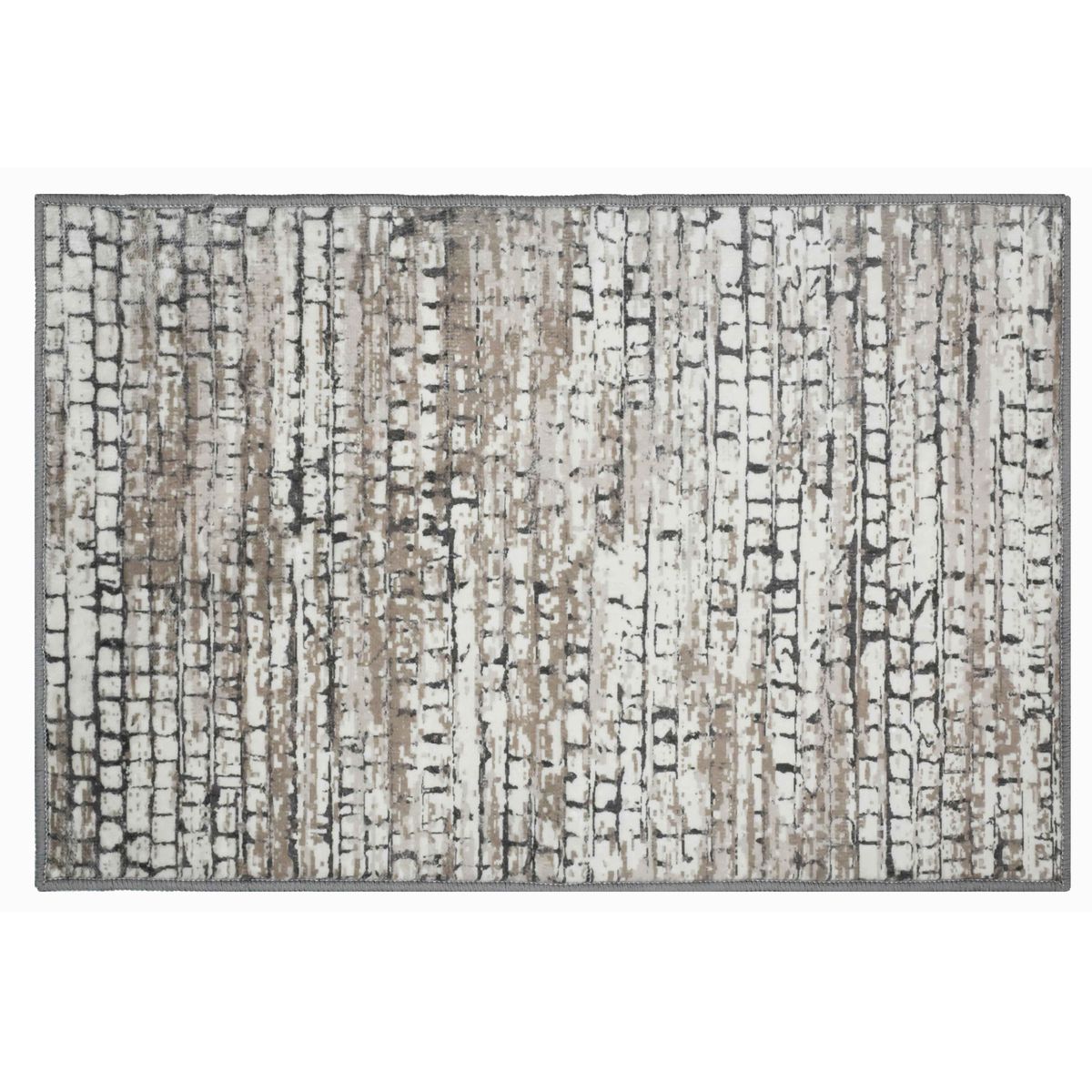 Bibb Home Washable Flannel Accent Rug with Latex Back (2-Pack) - Urban Timber 20x30 2-Pack