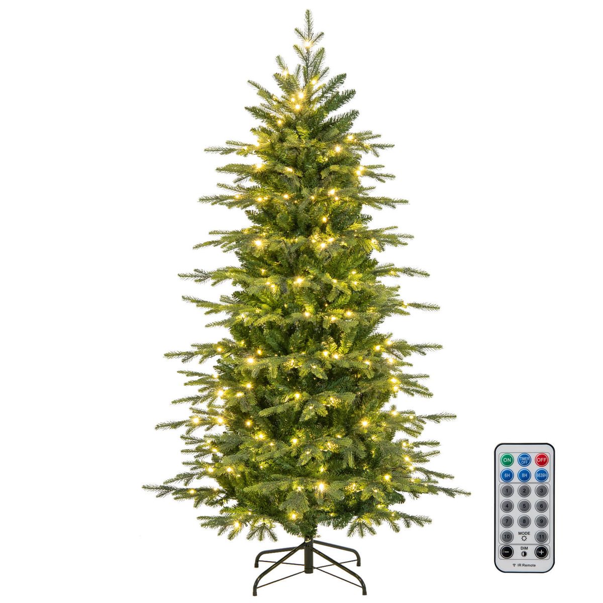 Artificial Pre-Lit Christmas Tree (6- or 9-ft) - Artificial Christmas Tree-6FT