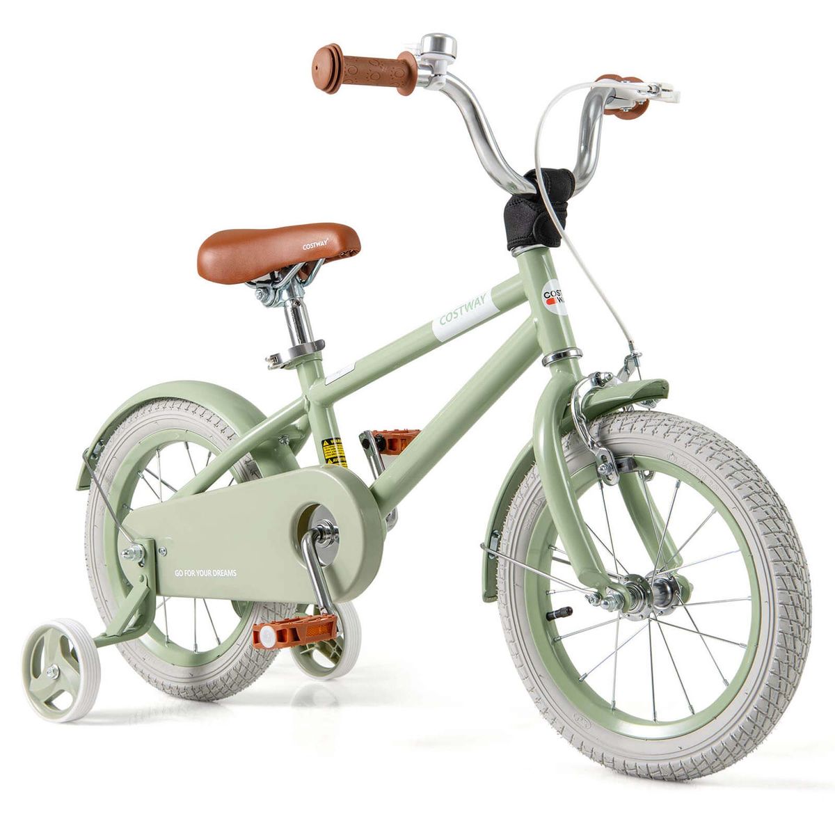 14" Adjustable Kids Bicycle  - Green