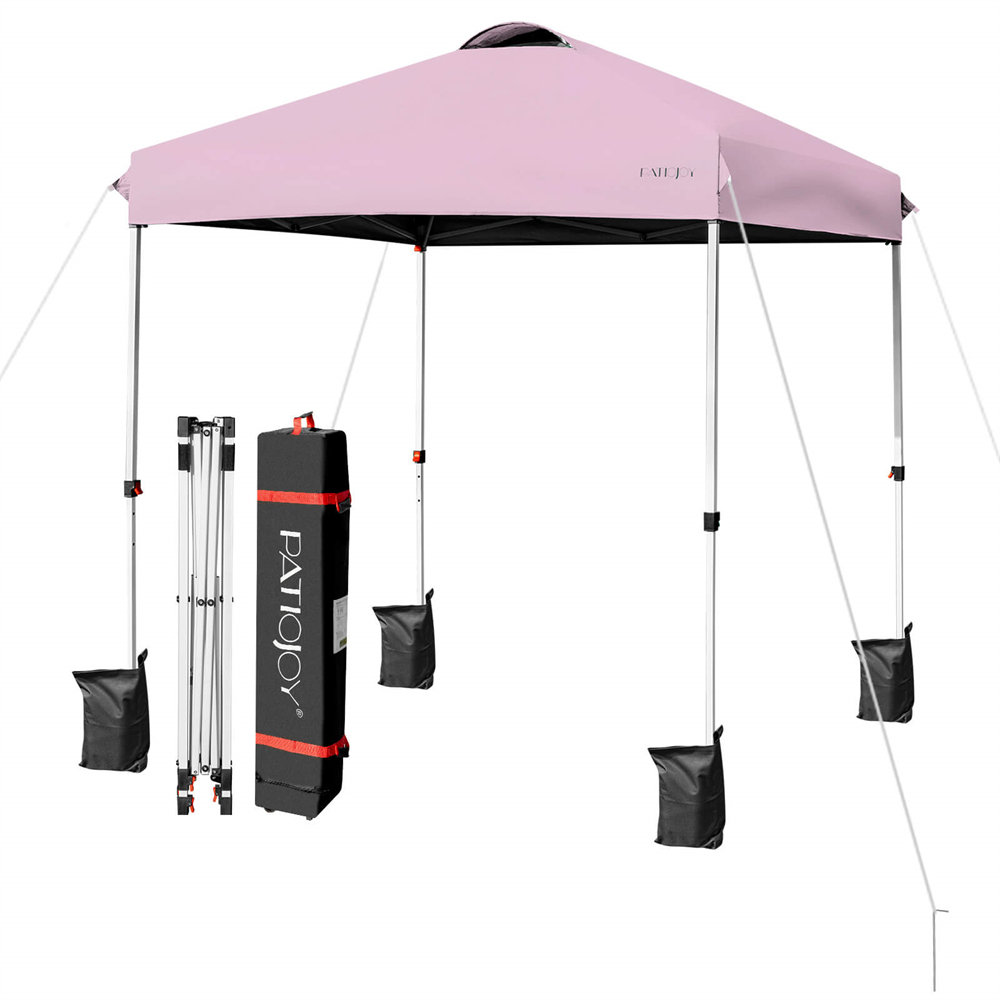 6.6 x 6.6-Foot Outdoor Pop-up Canopy Tent with Roller Bag - Canopy Tent PI