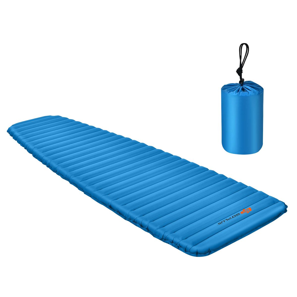 3-Inch Inflating Camping Pad with Carrying Bag - Camping Sleep Pad Bl