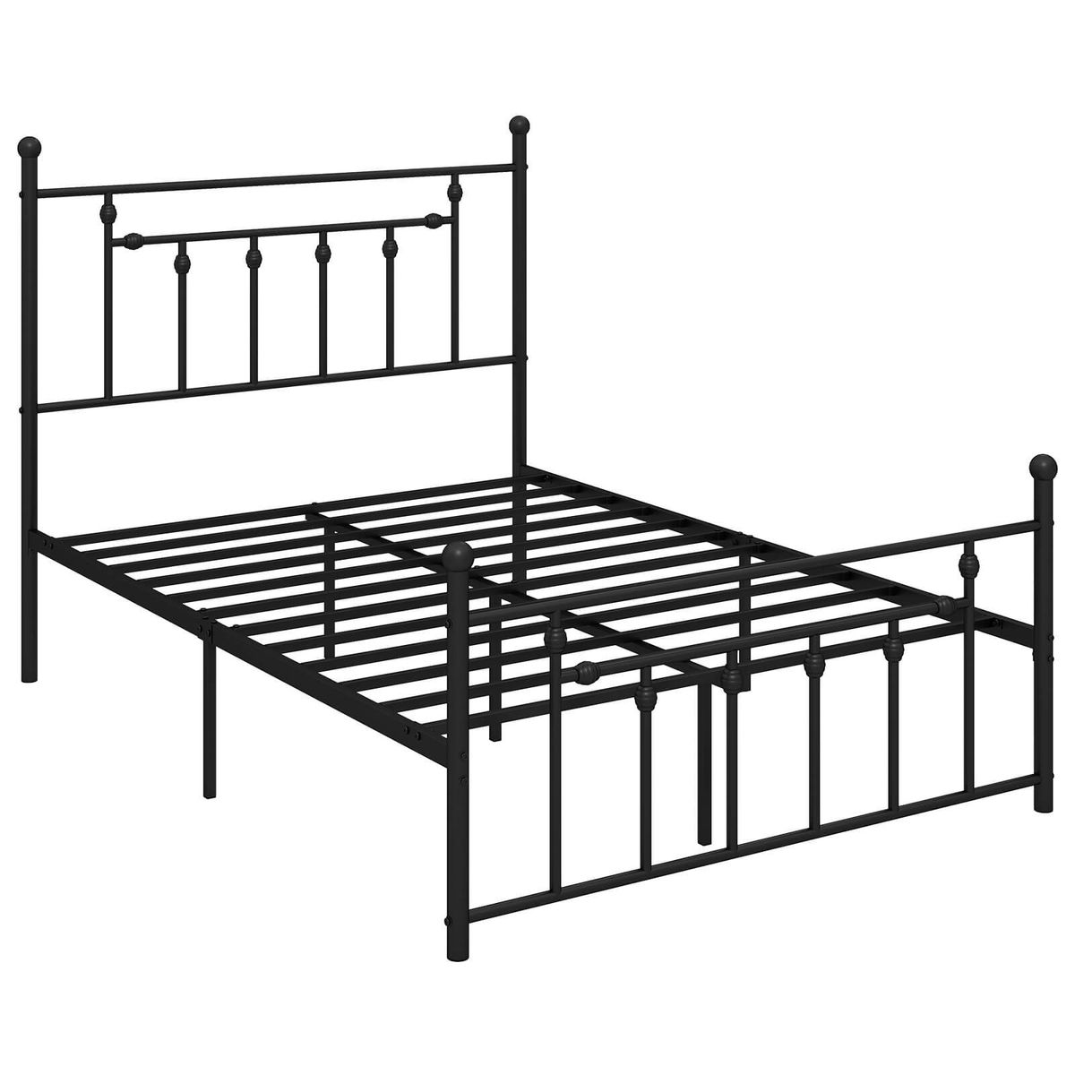 Twin/Full/Queen Metal Bed Frame with Under-Bed Storage - Metal Bed Frame-Full