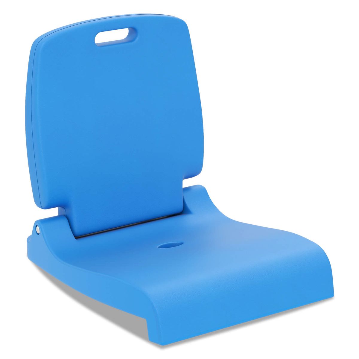 Poolside Chair with Back Support and Handle - Blue