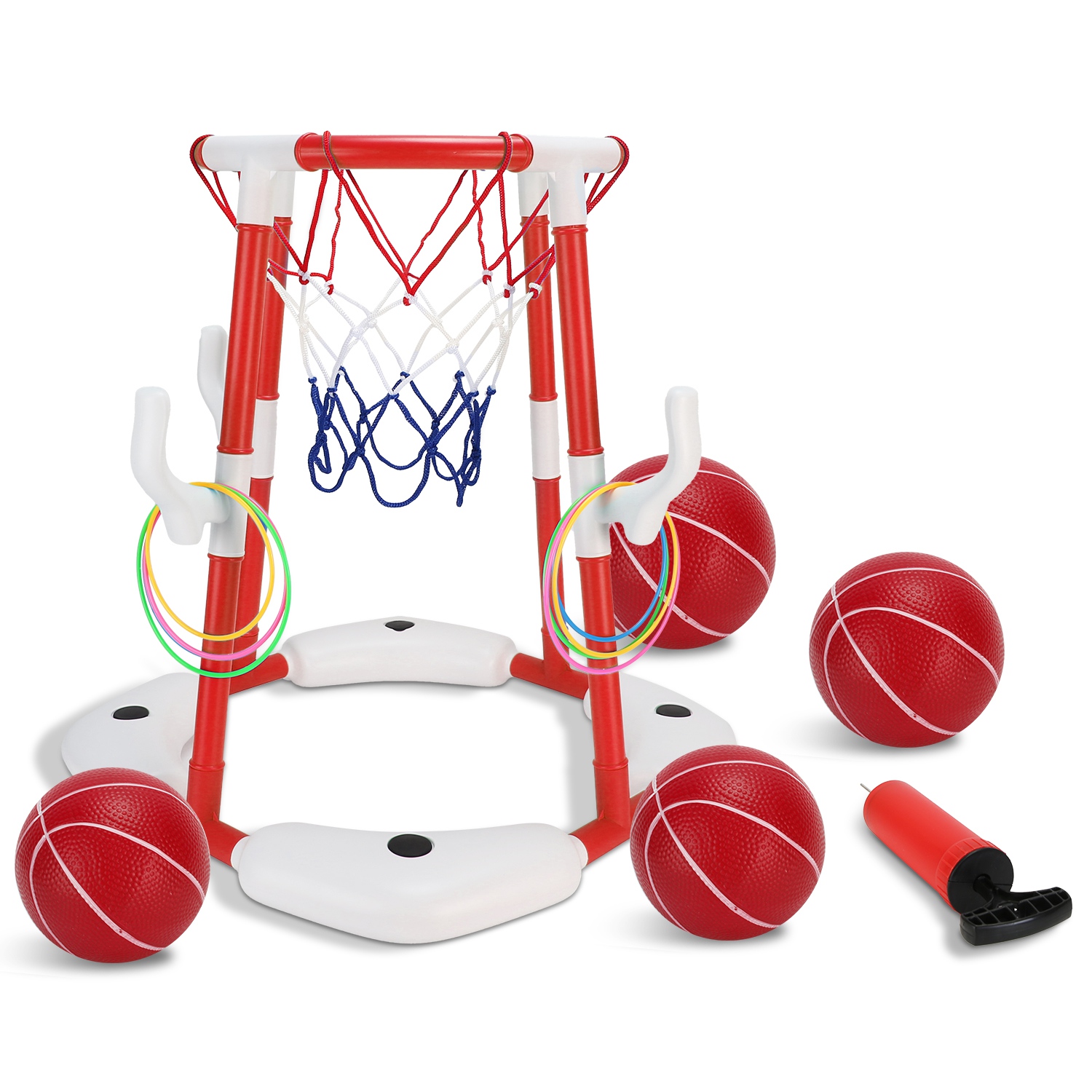 CoolWorld Pool Basketball Hoop - Red