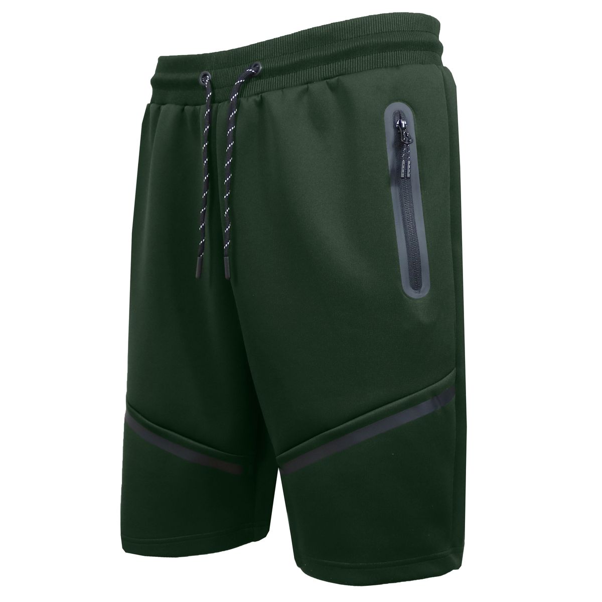 Men's Super Stretch Tech Shorts with Heat-Sealed Zipper Pockets - MPS-1810 - OL - S