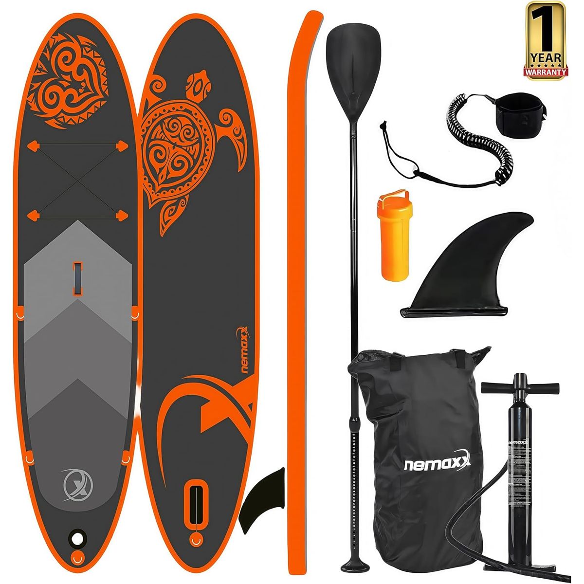 THORX Inflatable Ultra-Light Stand Up Paddle Board - Orange