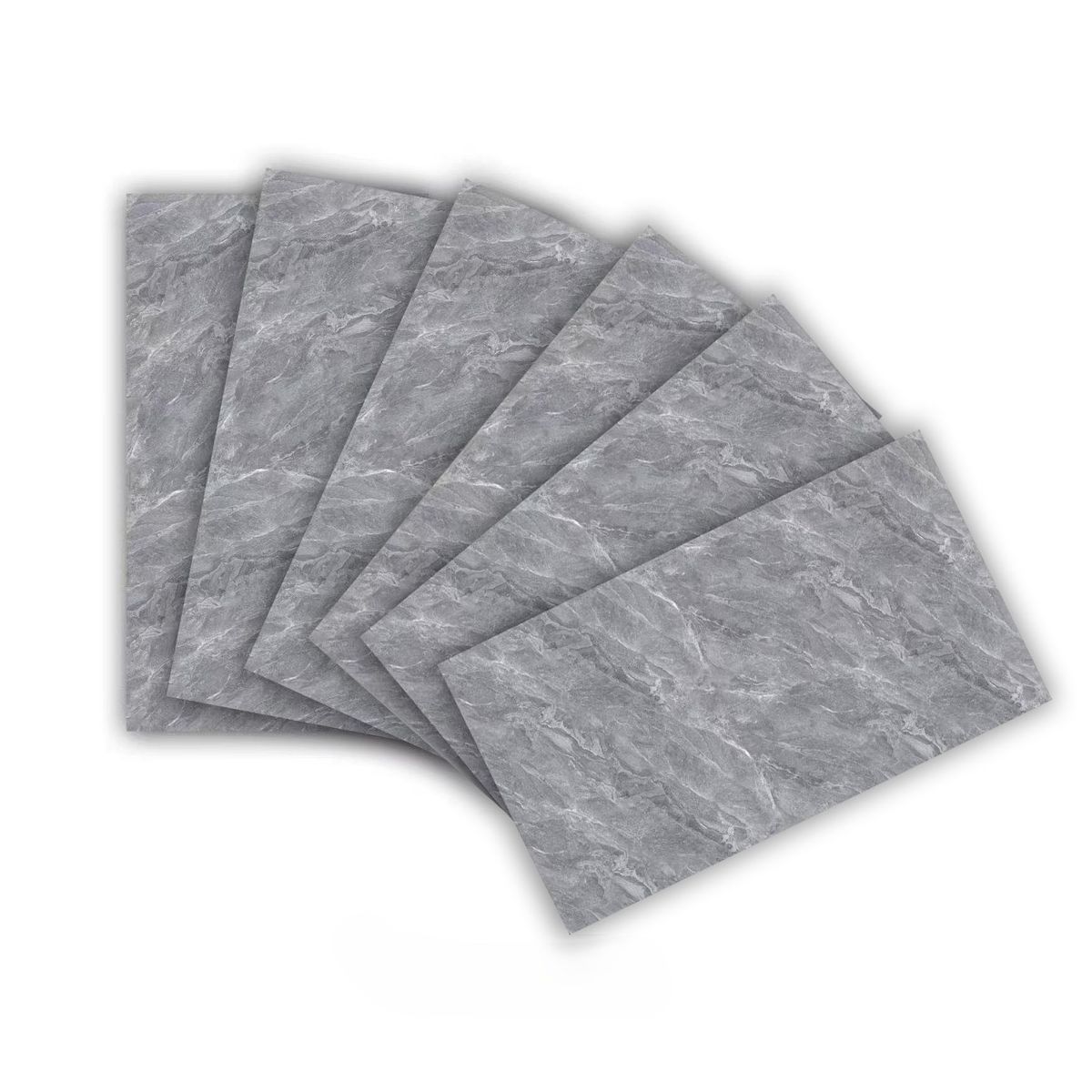 Peel & Stick Backsplash Waterproof Wall Panels (6-Piece Set) - Gray