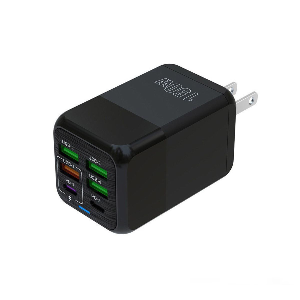 6-Port Universal Brick Charger - Black