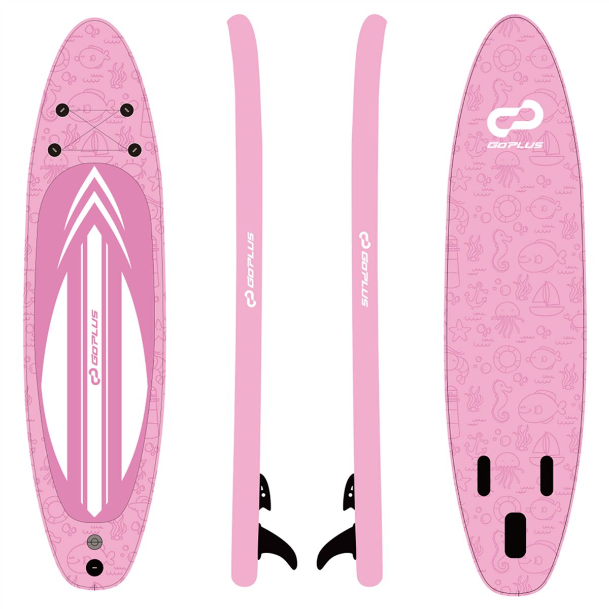 10- or 11-Foot Inflatable Stand-Up Paddle Board with Paddle - 11' Paddle Board PI
