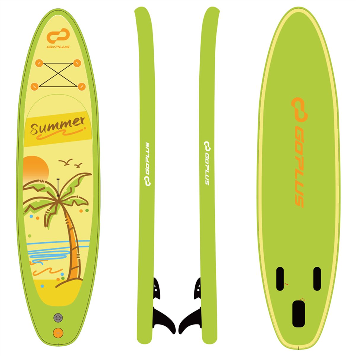 10- or 11-Foot Inflatable Stand-Up Paddle Board with Paddle - 11' Paddle Board GR