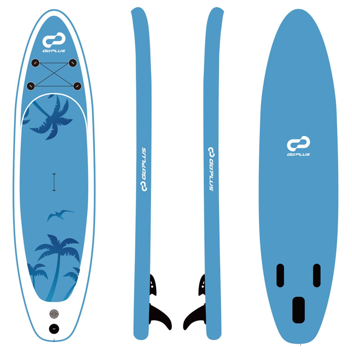 10- or 11-Foot Inflatable Stand-Up Paddle Board with Paddle - 11' Paddle Board BL