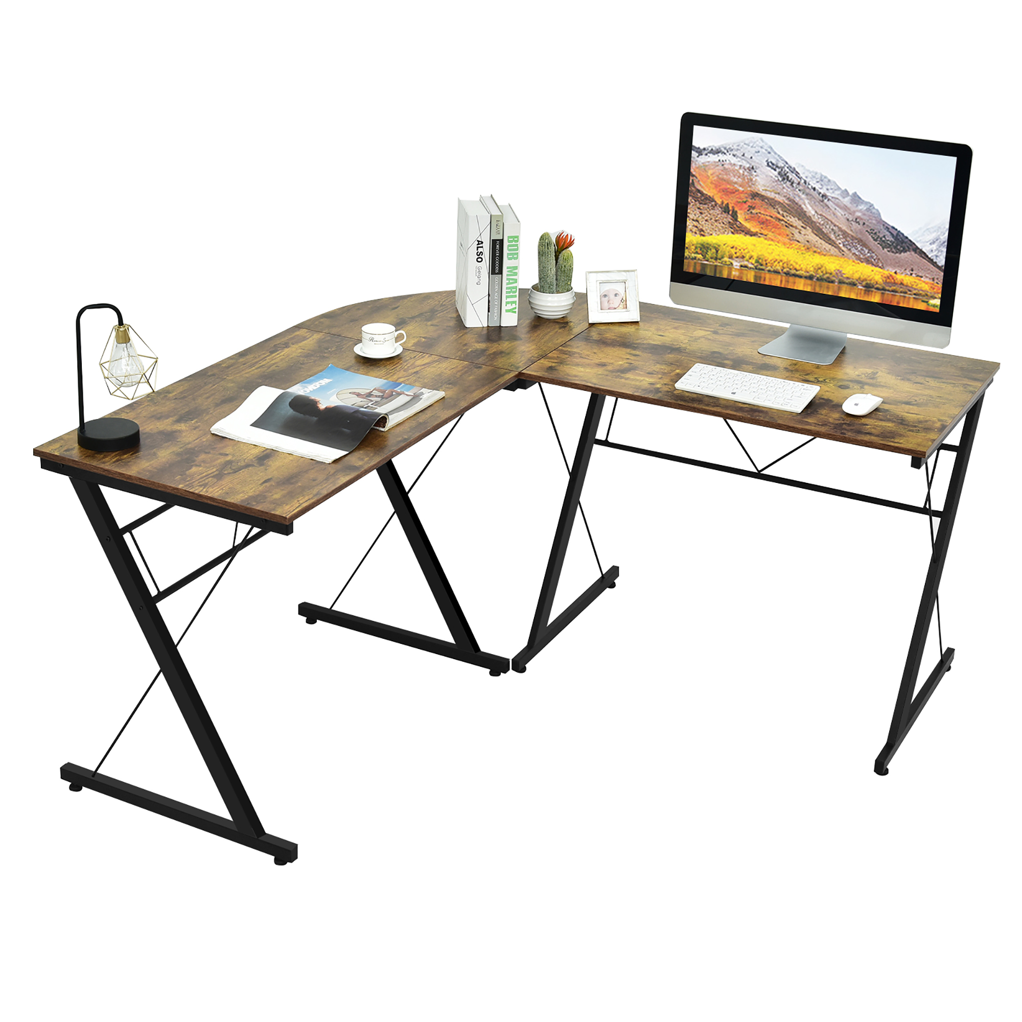 59'' L-Shaped Computer Desk - Computer Table cf