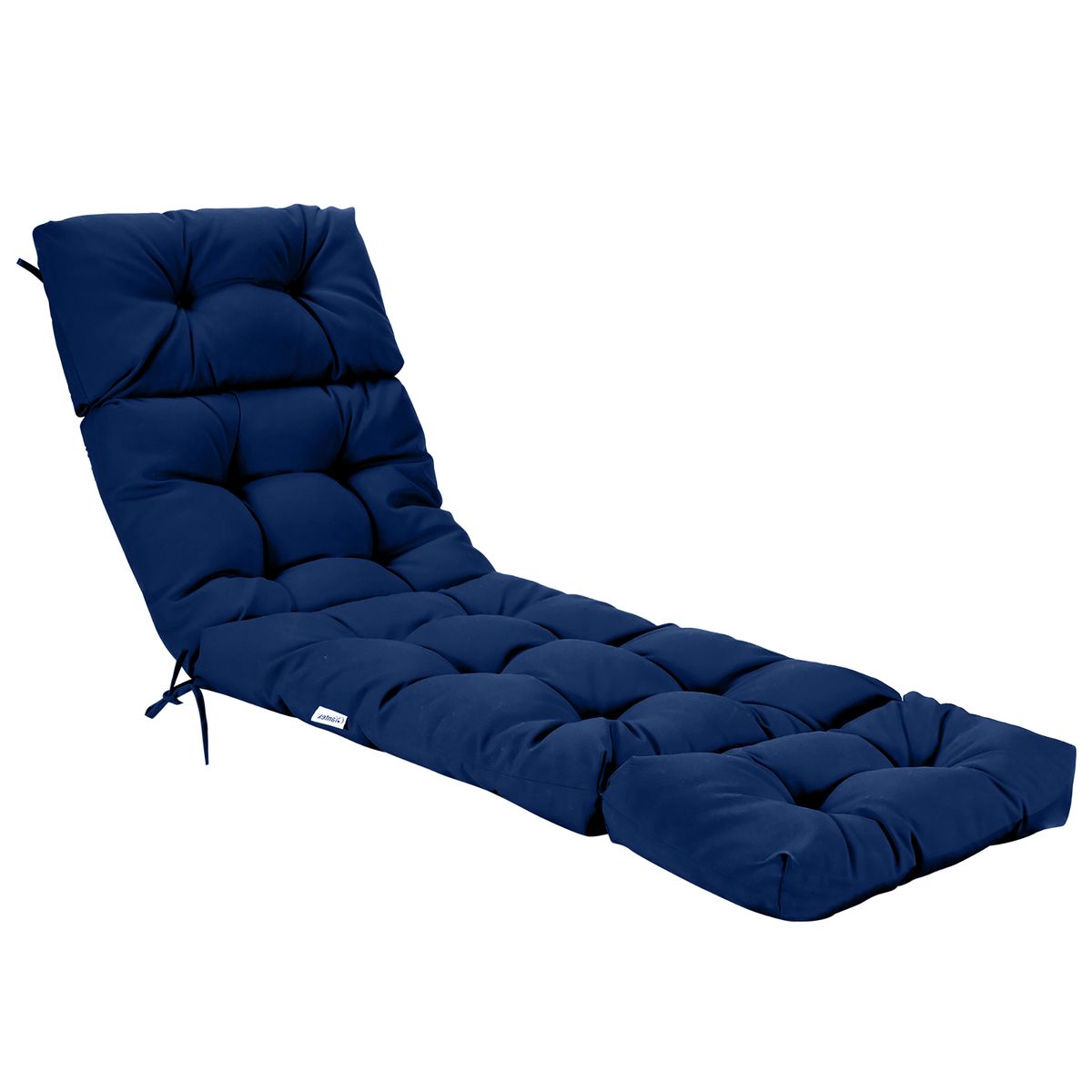 73'' Lounge Chaise Cushion Padded Recliner - Navy