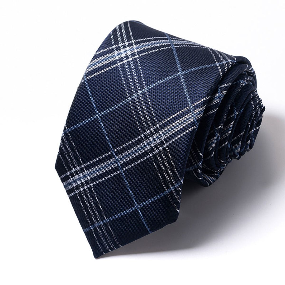 Formal Classic Patterned Tie - Midnight Plaid