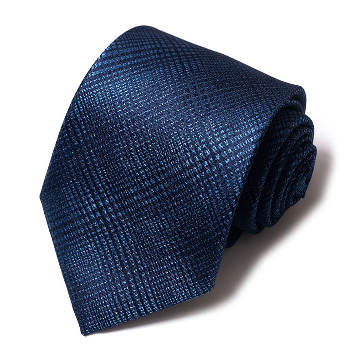Formal Classic Patterned Tie - Sapphire Grid Fade