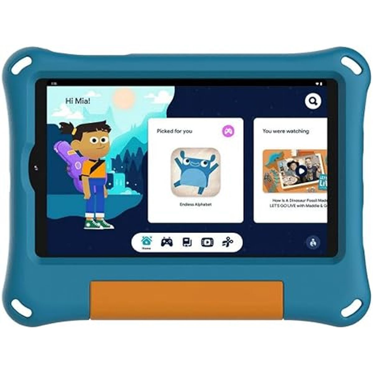 ONN. 8" Kids' Tablet, 1280 x 800, 32GB, 2GB RAM - Blue
