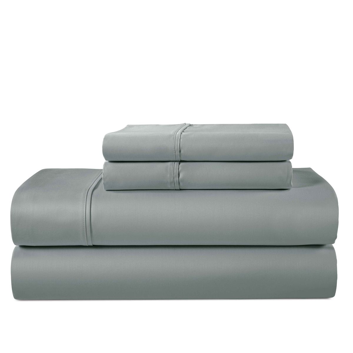 Kathy Ireland 500 Thread Count Tencel Cooling Cotton 4-Piece Sheet Set - King - Grey
