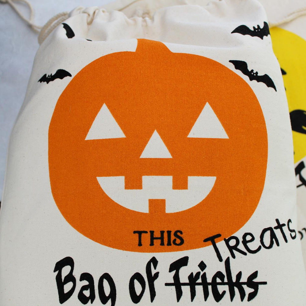 Heavy Duty Halloween Bag - pumpkin tote