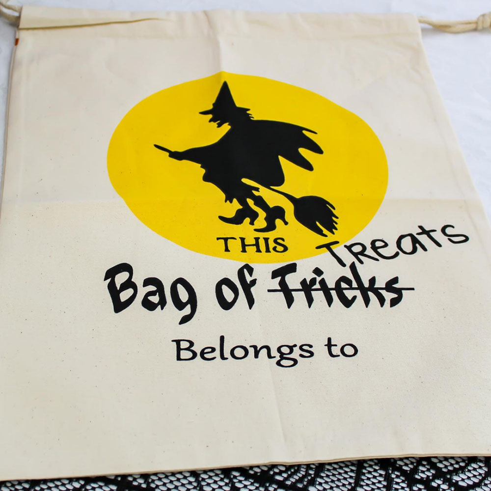 Heavy Duty Halloween Bag - witch tote