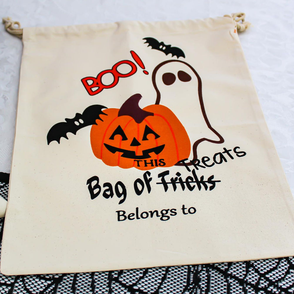 Heavy Duty Halloween Bag - ghost tote