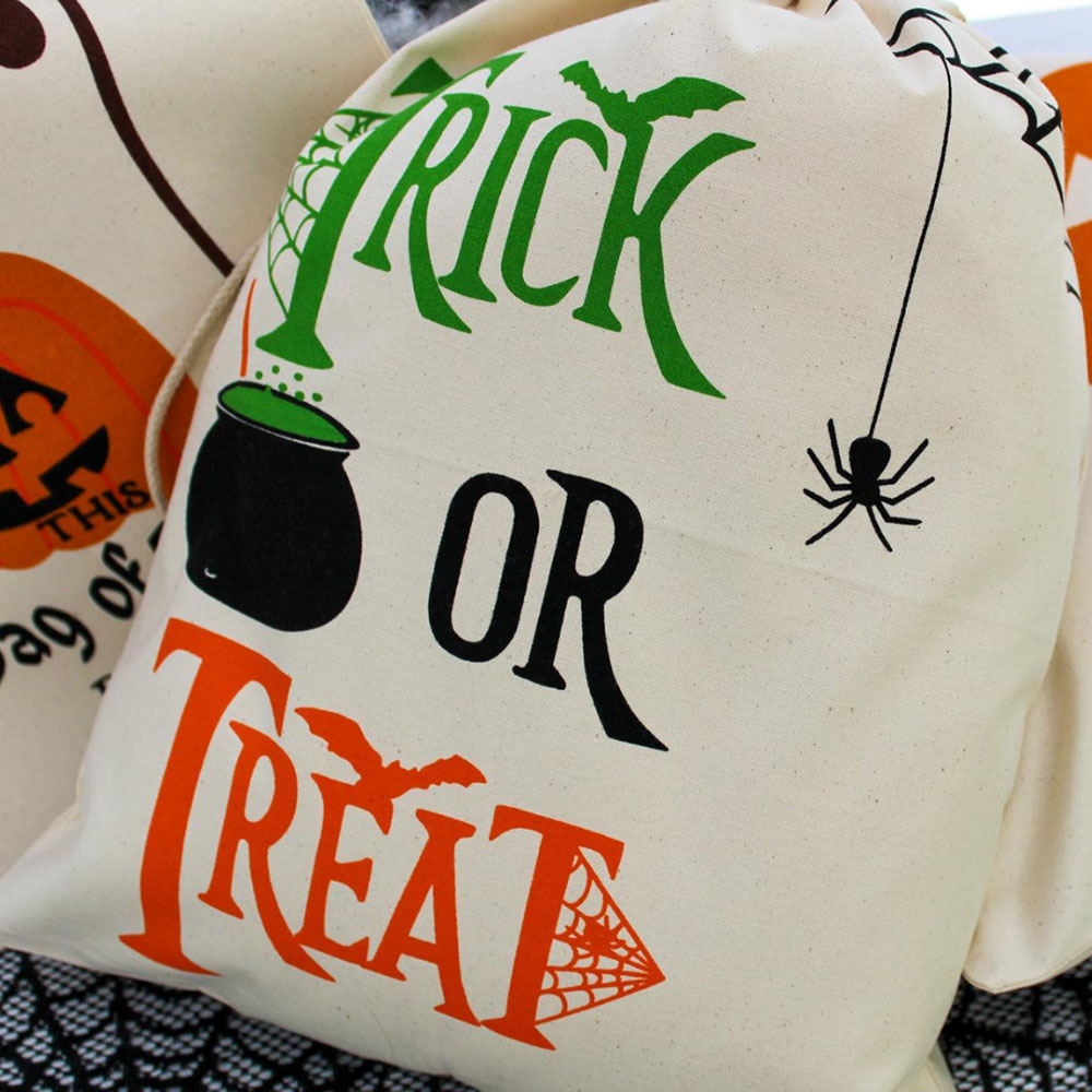 Heavy Duty Halloween Bag - caldron tote