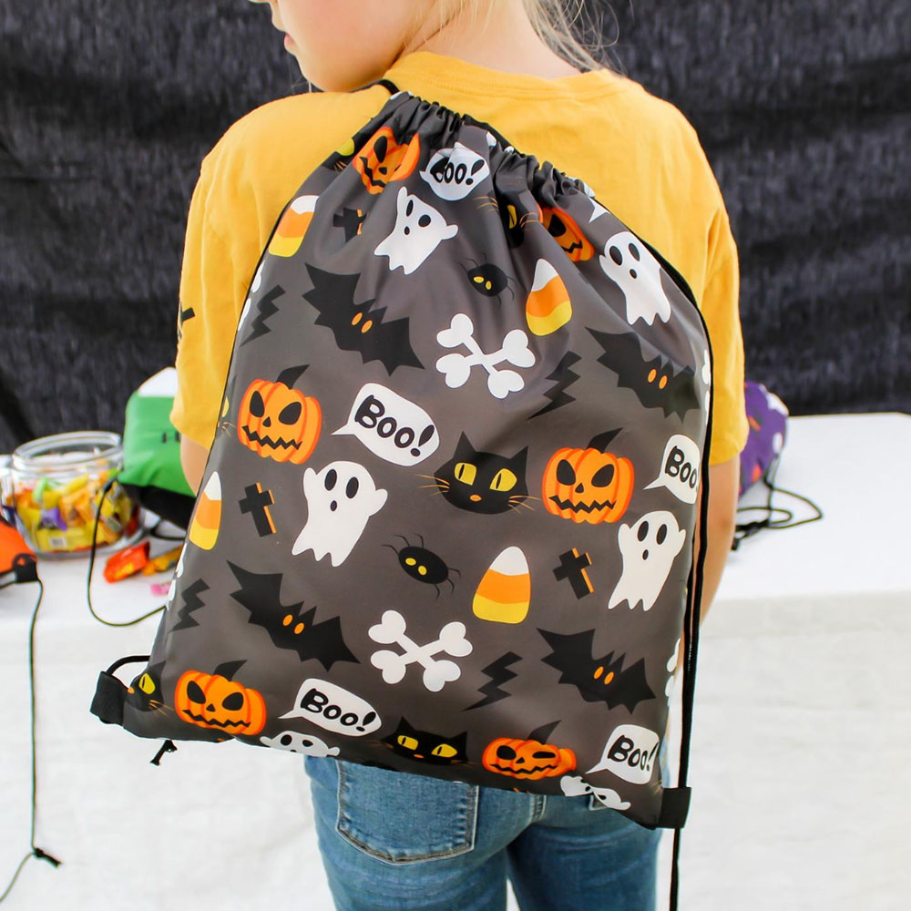 Heavy Duty Halloween Bag - grey backpack
