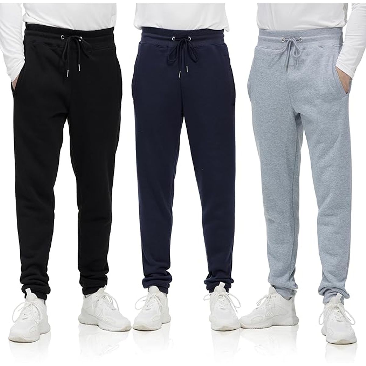 Men's French Terry Joggers (3-Pack) - X-Large