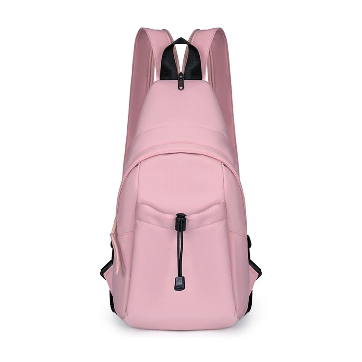 Seamless Outdoors Travel Sling Bag with Front Pocket - Front Pocket Pink