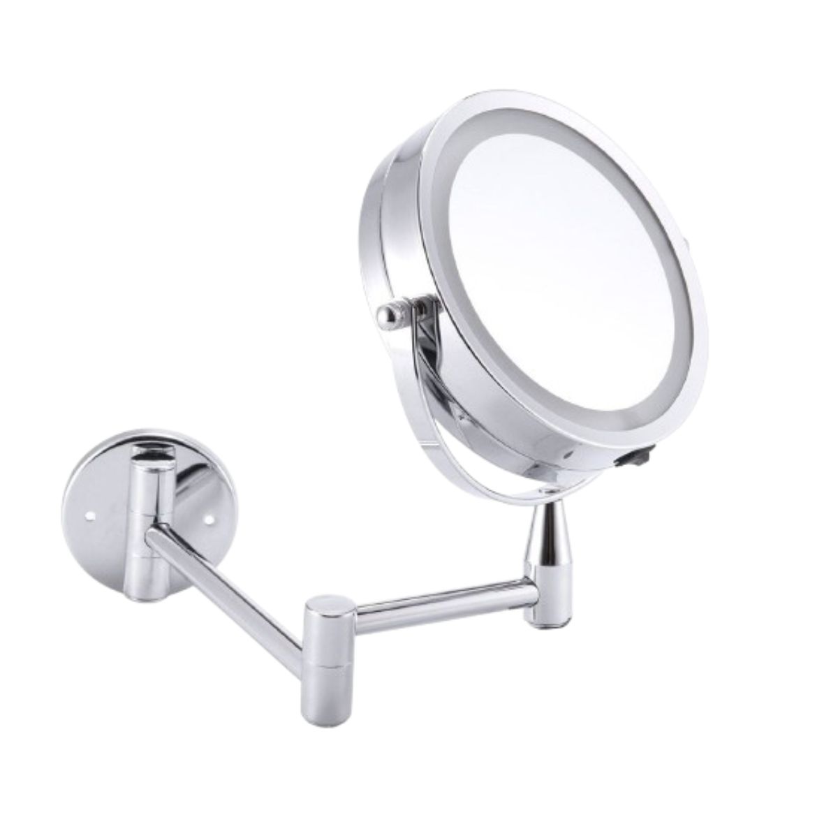 LED Cosmetic Wall Mounted Mirror (1- or 2-Pack) - LED Wall Mounted Mirror 1-Pack