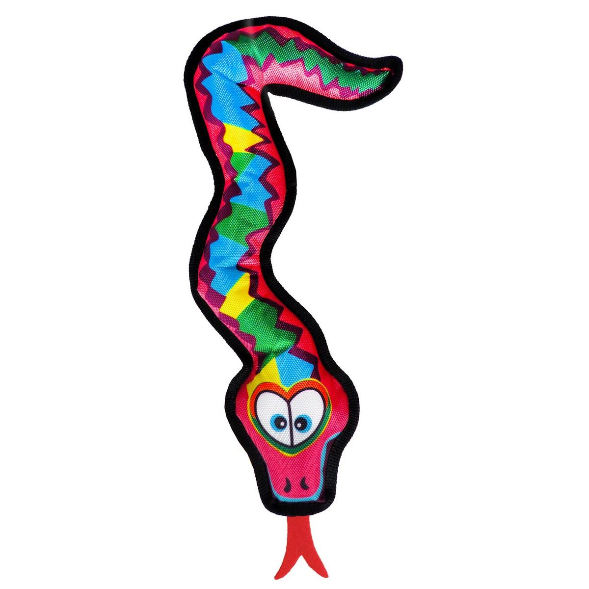 Scoochie Pet Squeaky Plush Dog Chew Toy - Staci Snake Squeaky Dog Toy