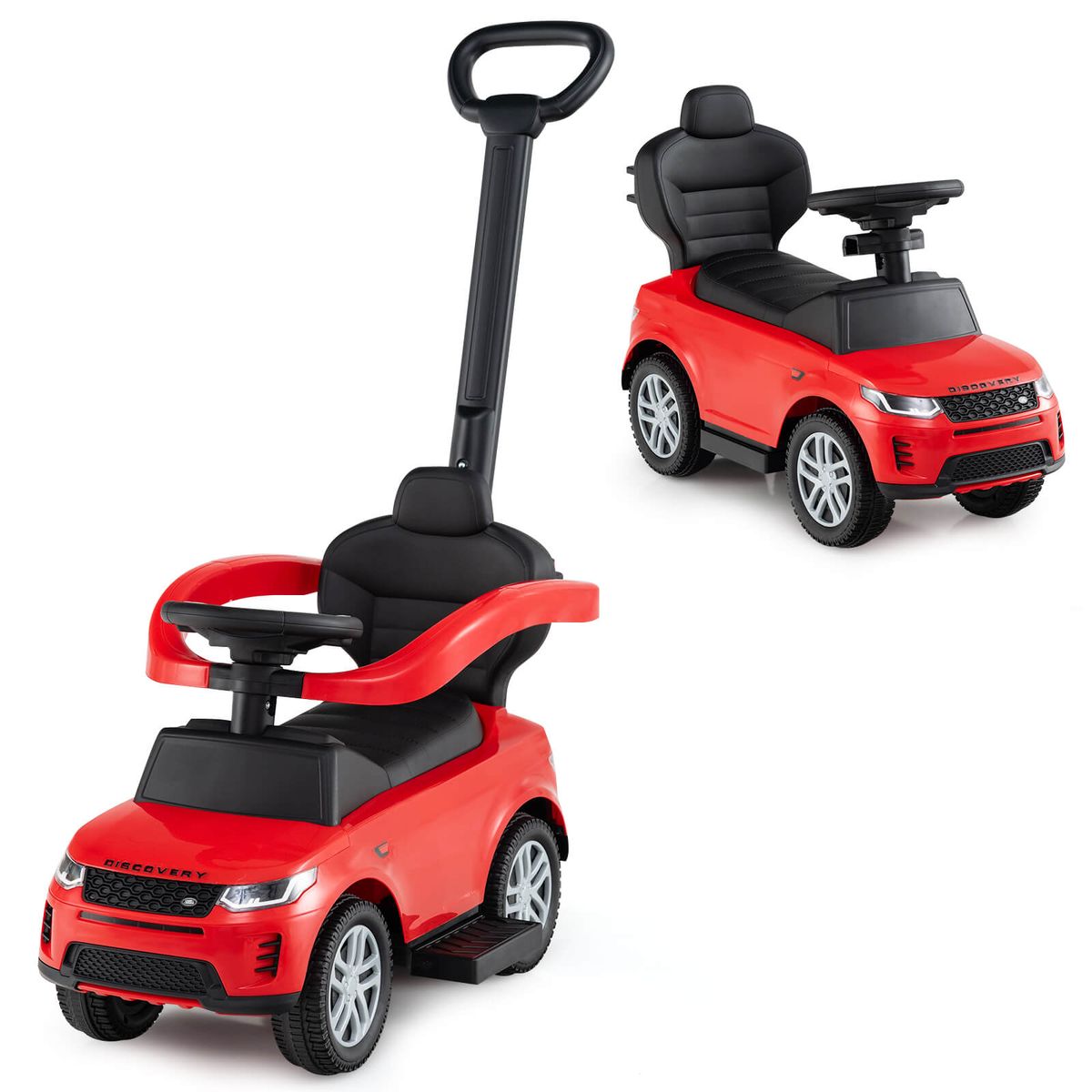 Kids' Ride-on Push Car with Horn & Under-Seat Storage - Push Car-RE