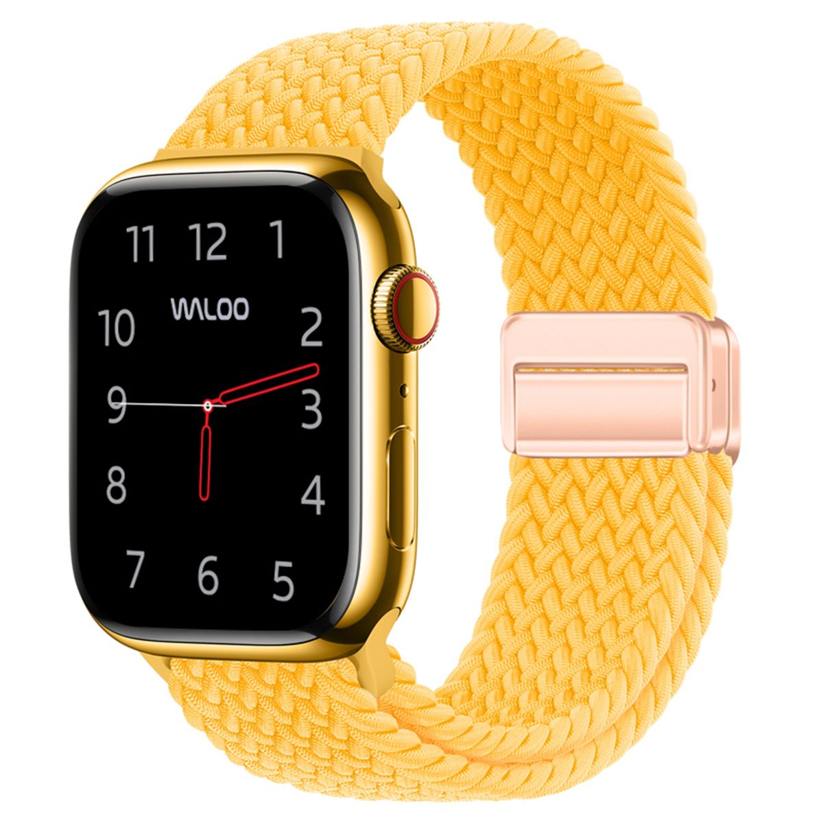 Braided Nylon Magnetic Loop Band for All Apple Watch Series - Sunshine - 40/41/42mm