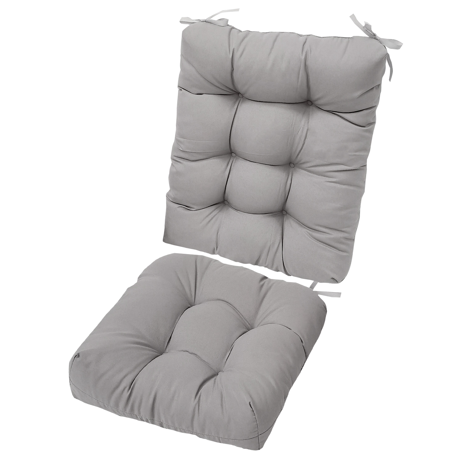 NewHome 2-Piece Chair Cushions - Grey